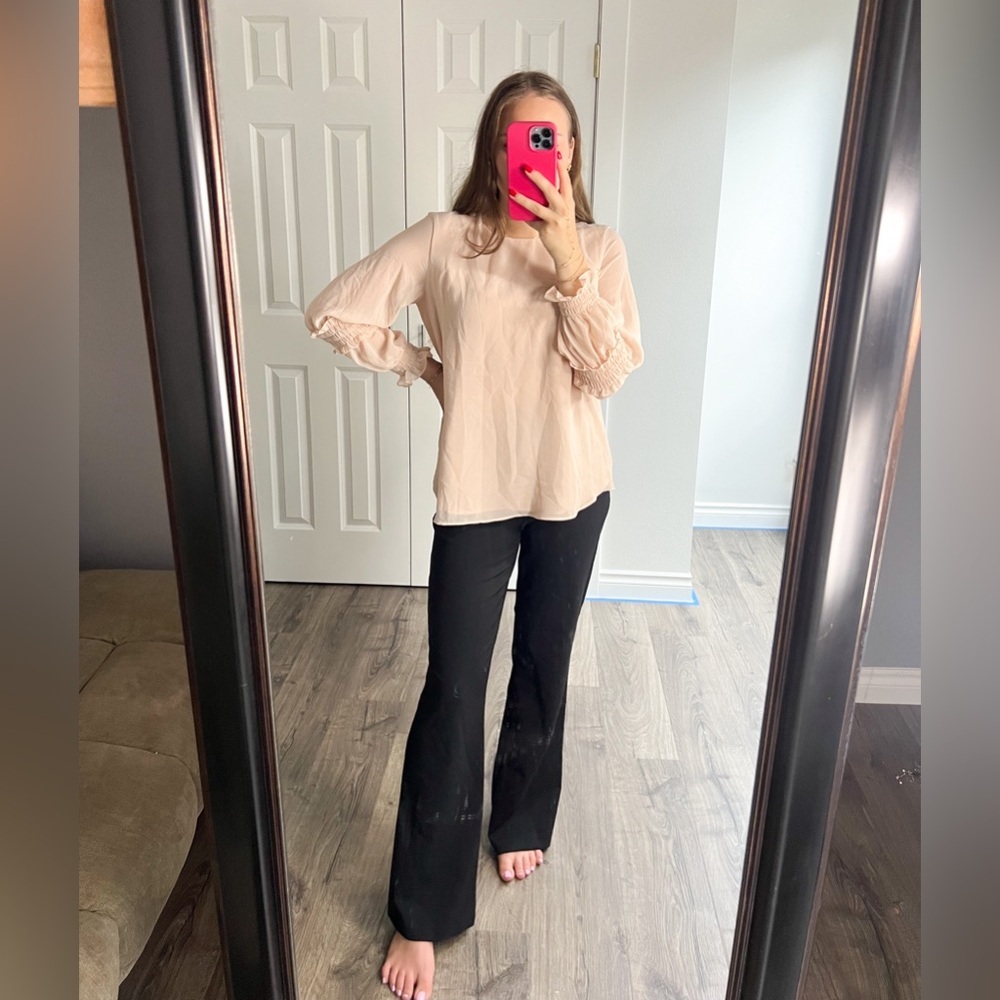 Black wide leg dress pants size 6